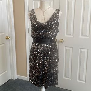 BLACK SEQUINED COCKTAIL DRESS BY BISOU BISOU❤️❤️